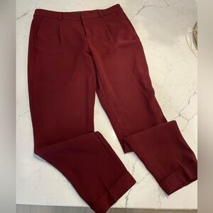 Banana Republic Burgundy Ankle Pants